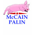 Palin, McCain Pig Lipstick t-shirts