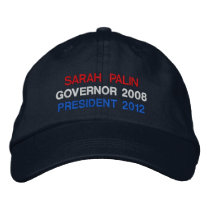 Palin, Now and Later Embroidered Hat