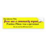 Palin Primer - Bumper Sticker