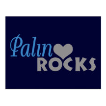 Palin Rocks My Heart Post Cards