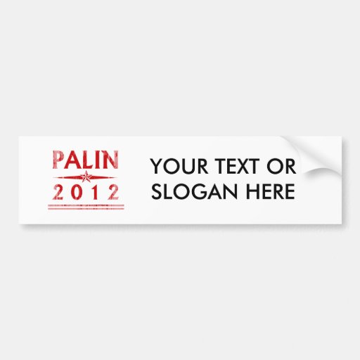 PALIN STAR red Faded.png Bumper Stickers