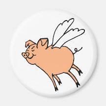 Palingates flying pig magnet