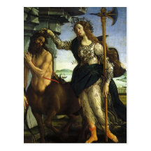Pallas and the Centaur by Sandro Botticelli Post Cards