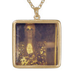 Pallas Athene by Gustav Klimt Necklaces