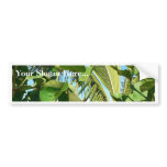 Palm And Plant Leaves Bumper Sticker