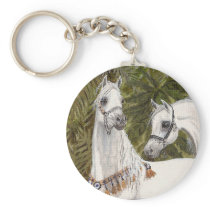 Palm Grove Arabian horse keychain
