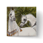 Palm Grove Arabian horse square button