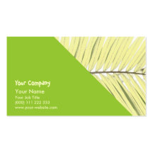 Palm leaf business card template