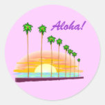 Palm Sunset Sticker