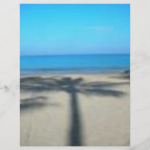 Palm tree and beach custom flyer
