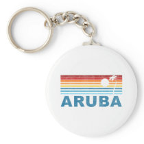 Palm Tree Aruba Keychains