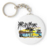Palm Tree Background Key Chains