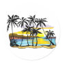 Palm Tree Background Stickers