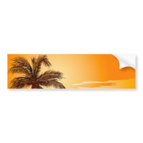 Palm Tree Beach Sunset