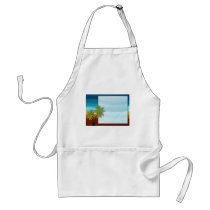 Palm Tree / Beach theme wedding / event Aprons