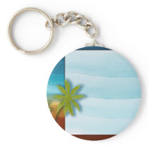 Palm Tree / Beach theme wedding / event Key Chains