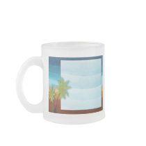 Palm Tree / Beach theme wedding / event Mug