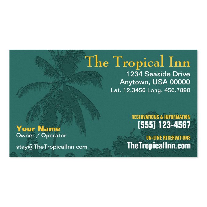 Palm Tree Business Card