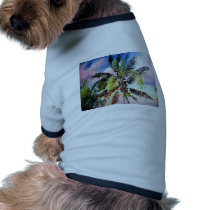 Palm Tree & Clouds Doggie Tshirt