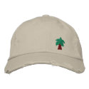 Palm Tree Distressed Cap embroidered hats