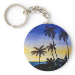Palm Tree Island Keychains