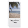 Palm tree on beach 2, Beach PartyTime: Rack Cards