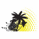 palm tree rays photo sculptures