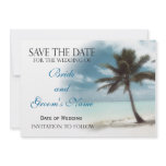 Palm Tree Save the Date Announcement invitations