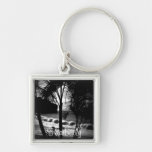 Palm Tree Silhouette Keychain
