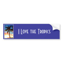 Palm Tree Sunset Stamp