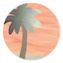 Palm Tree Watercolor stickers