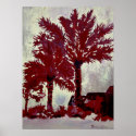 palm trees acrylic modern art posters