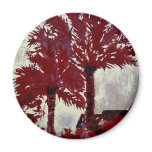 palm trees acrylic modern tropical wall art magnets