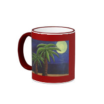 Palm Trees by the Sea - mug