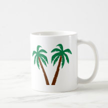 Palm trees coffee mugs