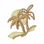 Palm Trees embroidered shirts