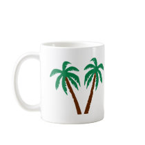 Palm trees coffee mugs