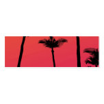 Palm Trees Silhouettes at Sunset business cards