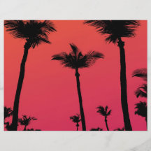 Palm Trees Silhouettes at Sunset Flyer