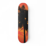 Palm Trees Sunset Silhouettes Skate Board Deck