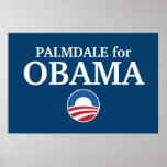PALMDALE for Obama custom your city personalised posters