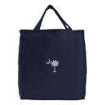 Palmetto Embroidered Tote Bag embroidered bags