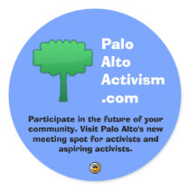 PaloAltoActivism.com Stickers