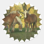 Palomino Draught   Horses Stickers
