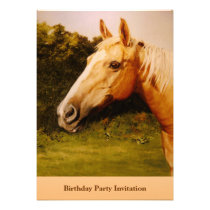 Palomino Party Invite invitations