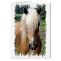 Palomino Quarter Horse Greeting Card