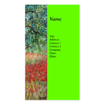 PAN detail monogram green Business Cards