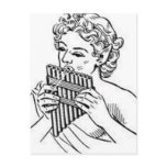 Pan & His Pipes postcards