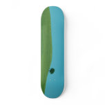 Pan lonely tree on a hill skateboard deck
