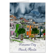 Panama City Beach Florida tropical art gifts Greeting Card
